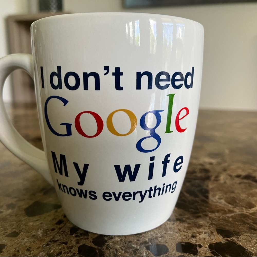 Google Themed Home Essentials White Coffee Mug - Ceramic Set - Picture 2 of 5